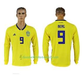 Fußballtrikots Schweden Berg 9 WM 2018 Langarm Heimtrikotsatz kaufen